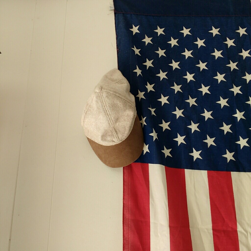 Felt and suede GAP ballcap// on sale