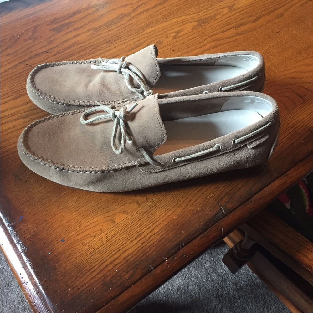 Cole Haan Mens Grant LTE Suede Slip On Loafers
