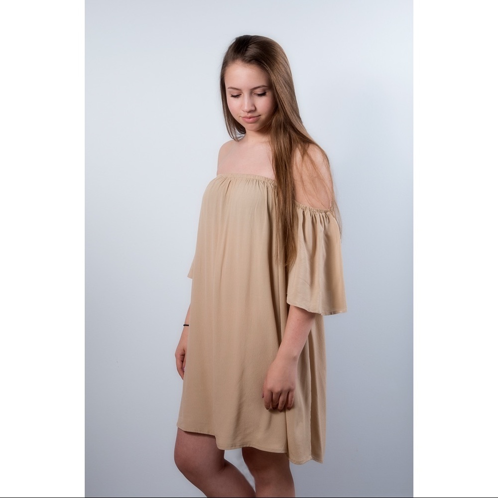 Off The Shoulder Flare Dress
