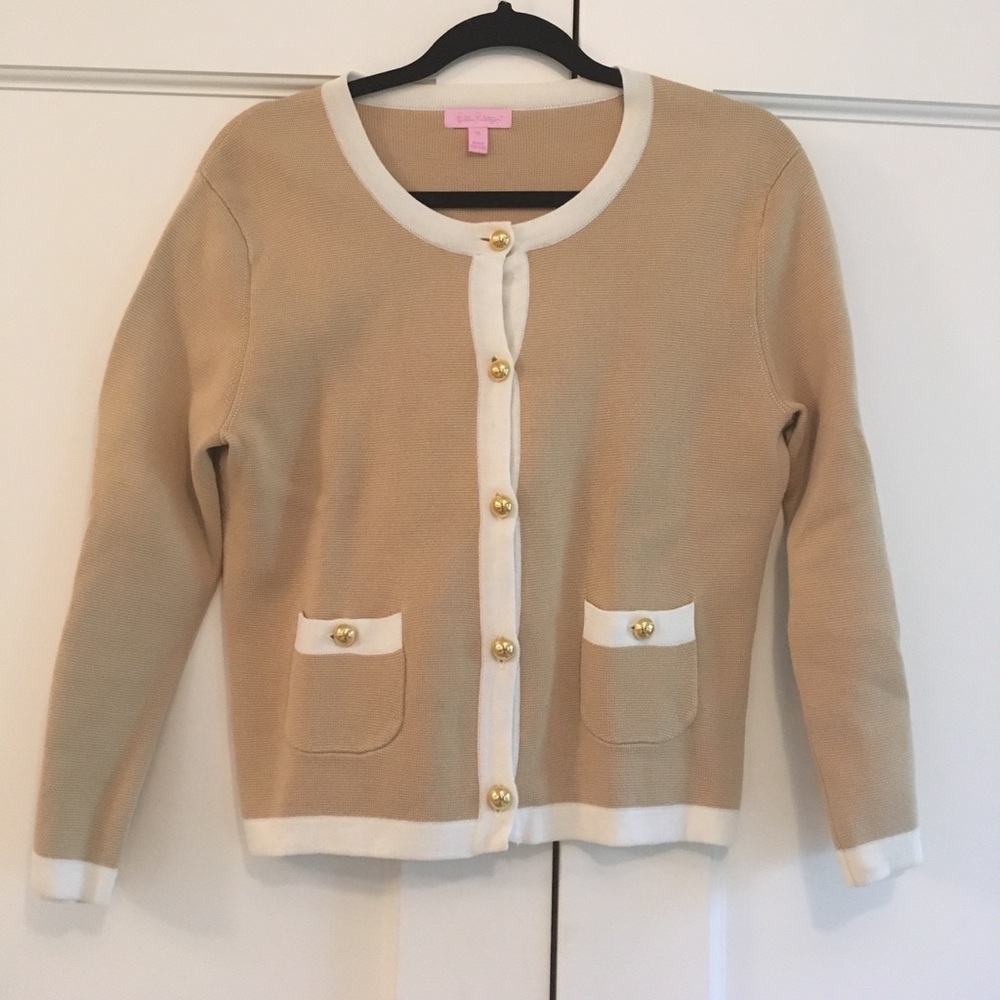 Gold Lilly Pulitzer Cardigan