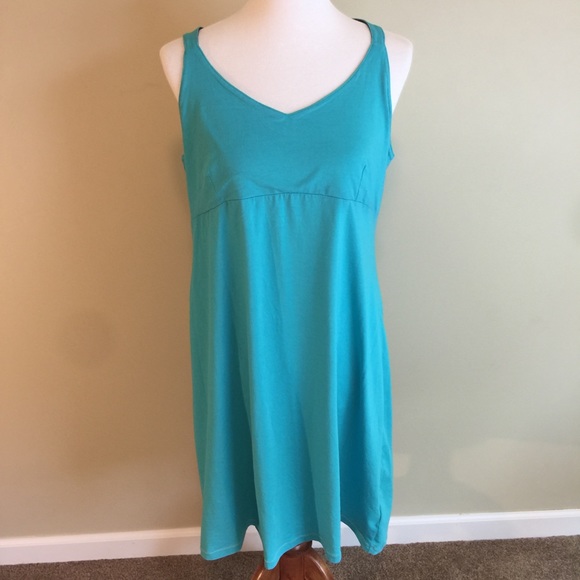 Columbia Omni Wick Dress XL Blue Short Racerback