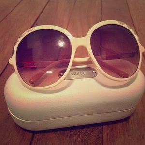 Chloe round oversized sunglasses