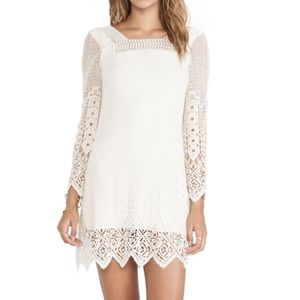 Cream lace dress