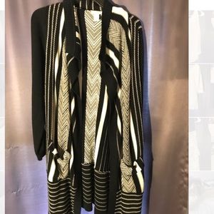 Black and white cardigan