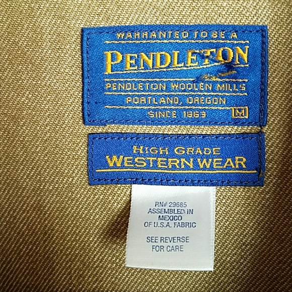 PENDLETON  WOOL LINED DENIM JACKET~NWOT~🎊3XHP🎊 - Picture 7 of 8