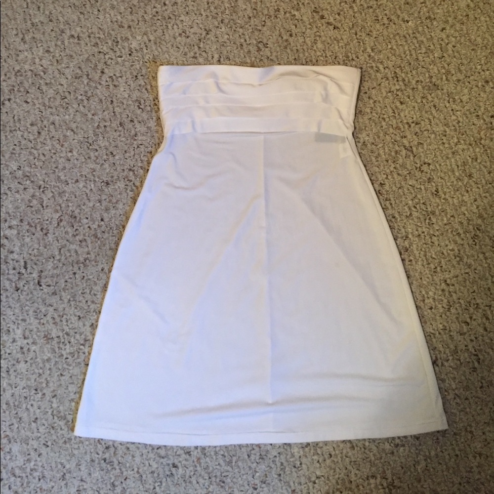 Strapless shirt/short dress/beach cover up