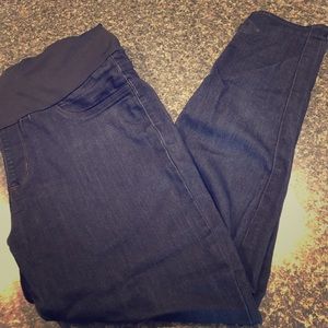 Dark color maternity jeans
