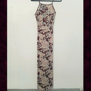 Strappy Back Floral Maxi Dress