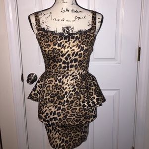 Leopard print dress