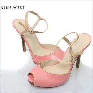 NINE WESTPEEP TOE HIDDEN PLATFORM HEELLIKE NEW
