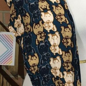 LulaRoe TC French Bulldog leggings. Unicorn.