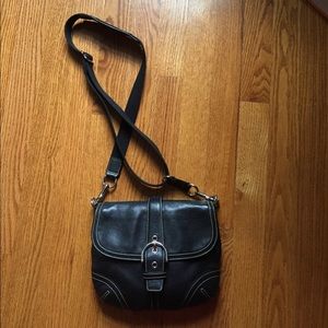 Coach Soho Buckle Swingpack Black Crossbody Purse