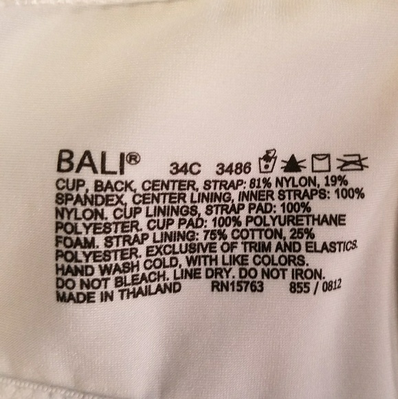 Bali  Racerbacl Bras - Picture 3 of 4