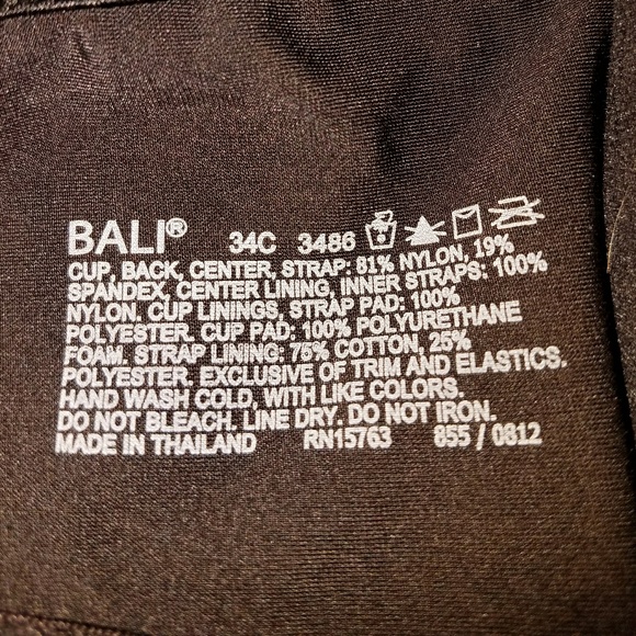 Bali  Racerbacl Bras - Picture 4 of 4