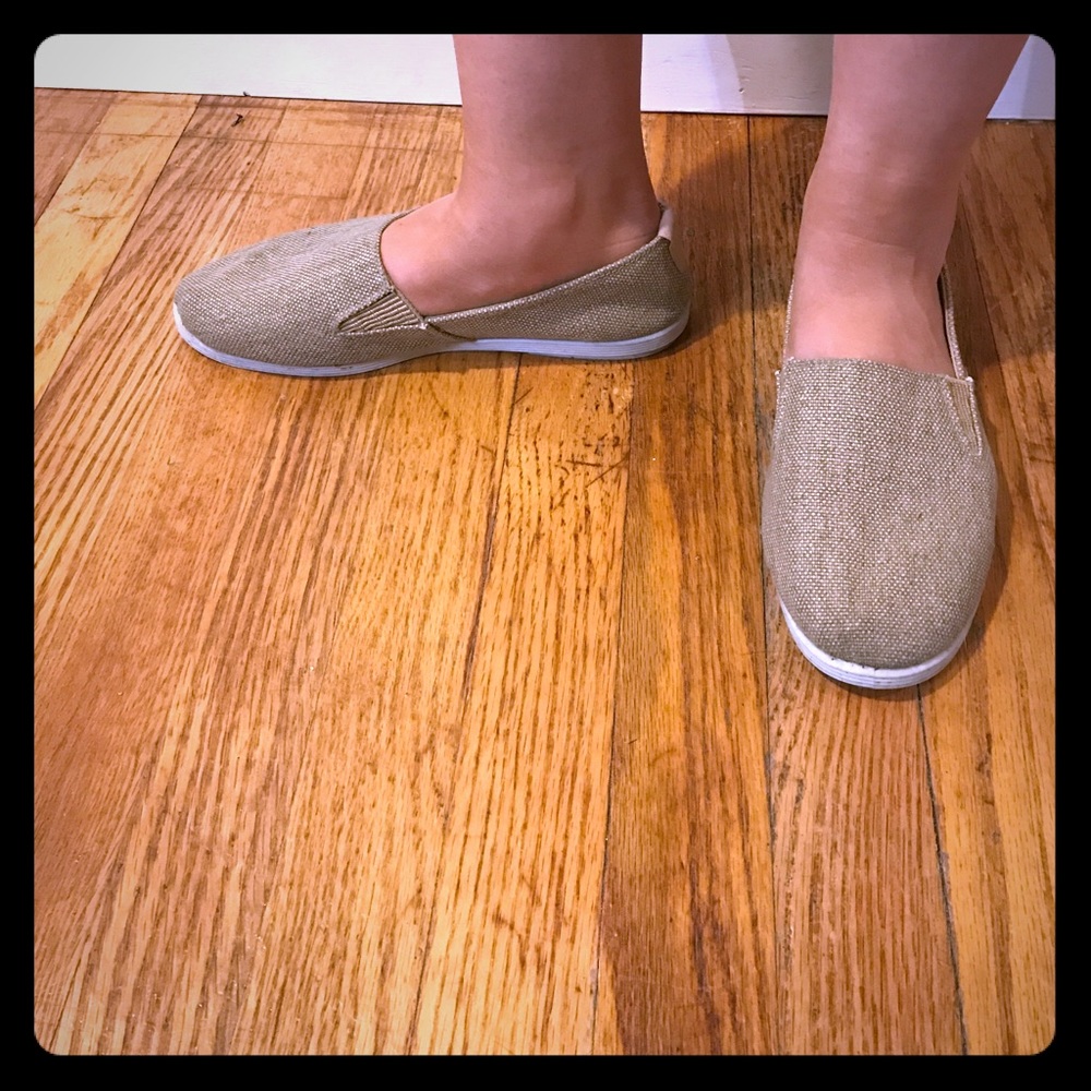 Kaki tan slips on shoes from Blowfish