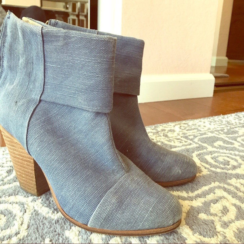 Rag and Bone denim booties