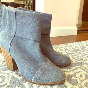 Rag and Bone denim booties