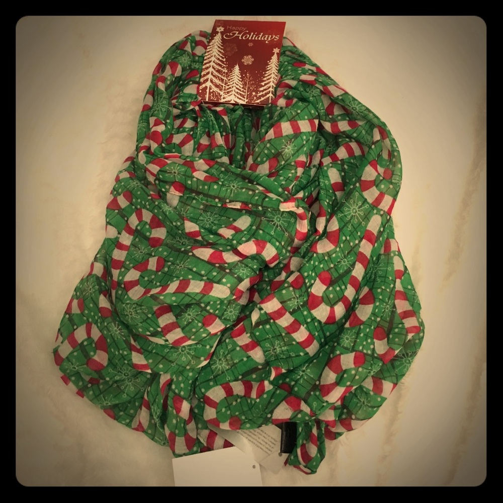 Christmas holiday scarf. New with tags. $7