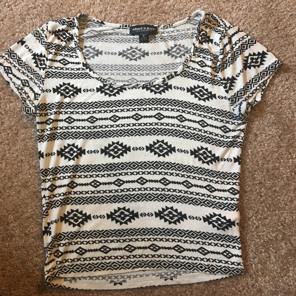 Tribal crop top