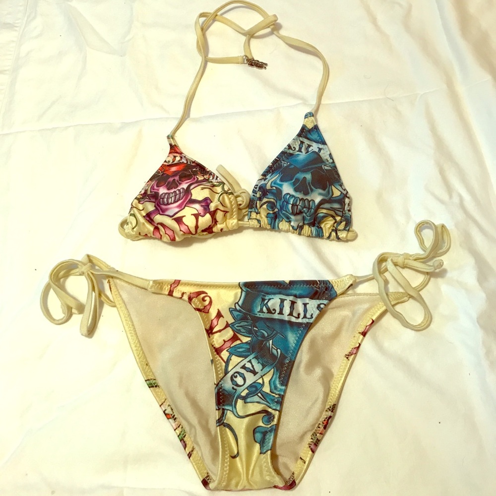 2 piece Ed Hardy Bathing Suit