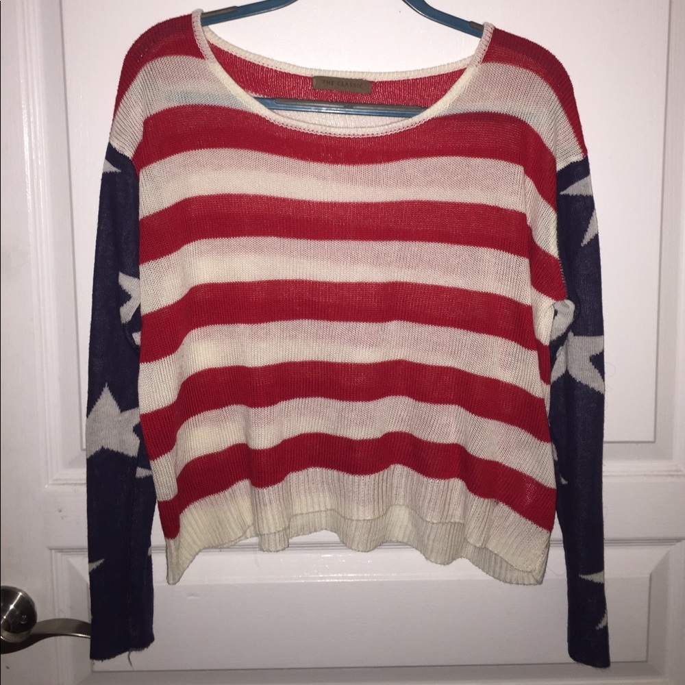 American flag sweater