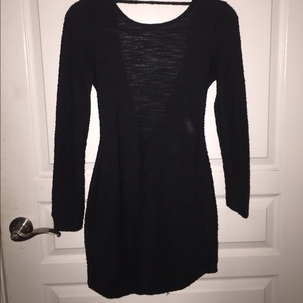 Black sweater dress