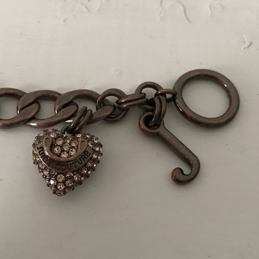 Juicy couture bronze brown heart bracelet - Picture 2 of 3