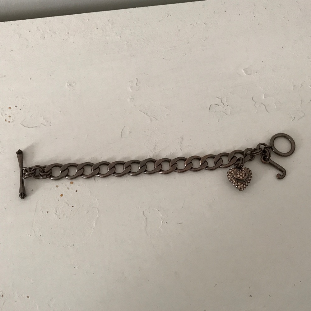 Juicy couture bronze brown heart bracelet - Picture 3 of 3