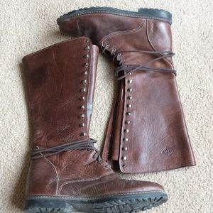 Eddie Bauer | Lace up Leather Boots Festival