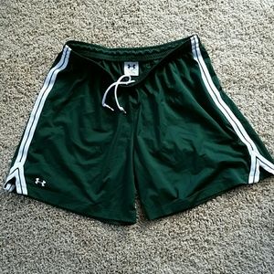Green Under Armour shorts