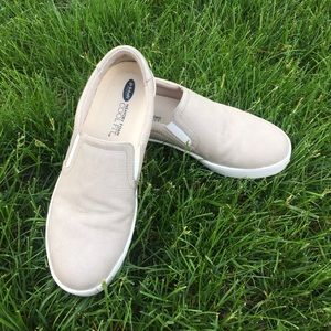 Leather slip-on sneakers
