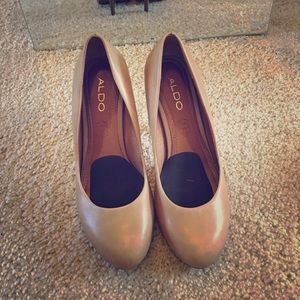 Genuine leather also classic high heel