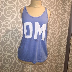 Spiritual Gangster "OM" blue tank! Size Medium