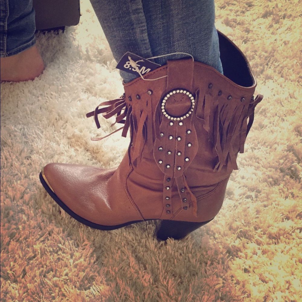 Genuine leather Santa Fe boots