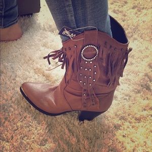 Genuine leather Santa Fe boots