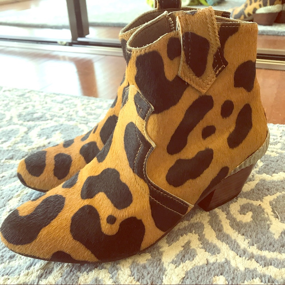 Friend of mine leopard booties revolve