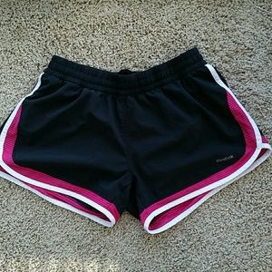 Black and Pink Reebok shorts