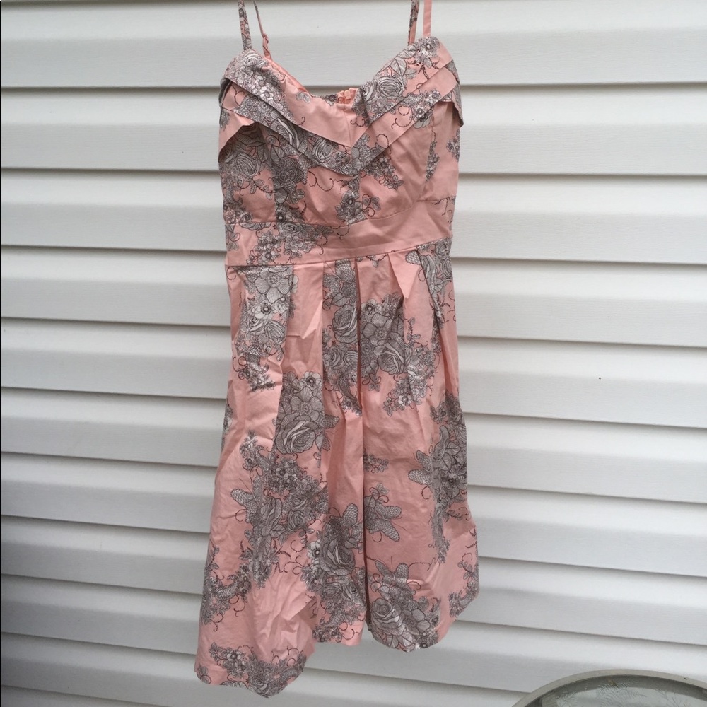Peachy pink sundress- size 10 worn once