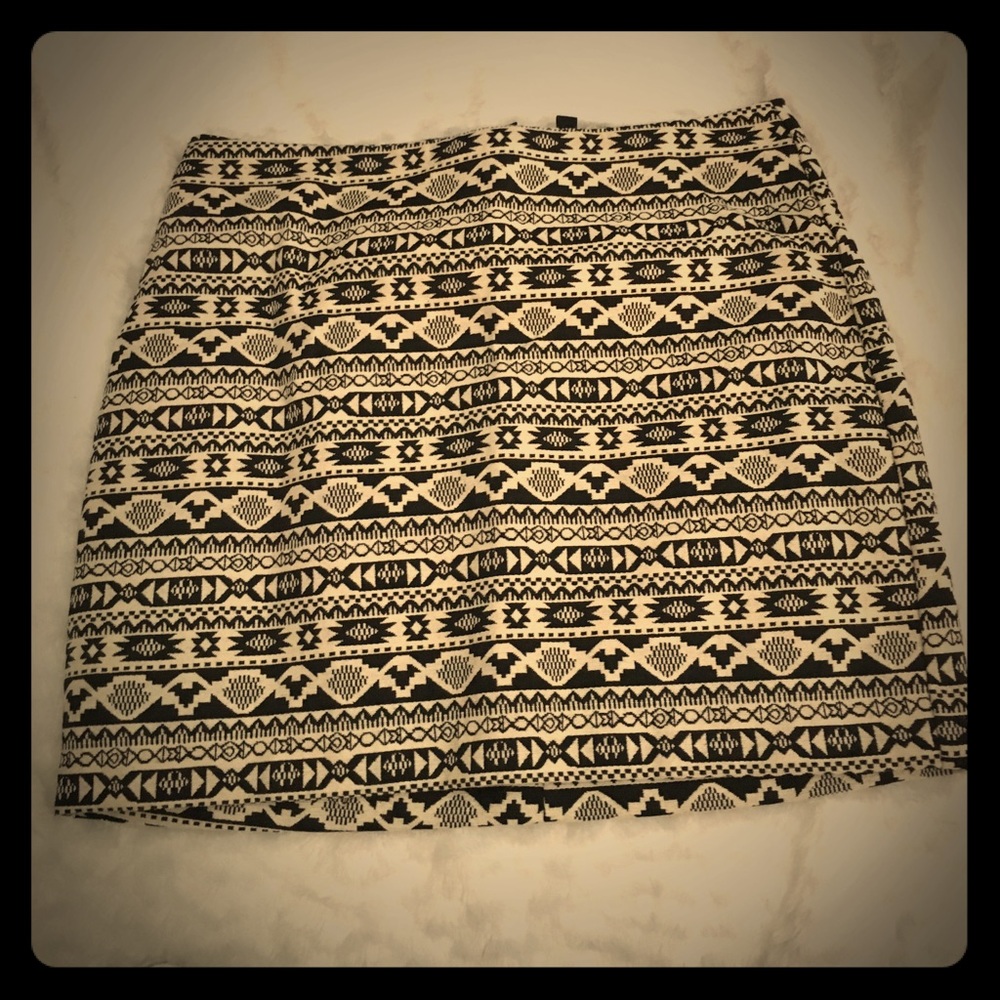 Black and beige mini skirt. New with tags. $10