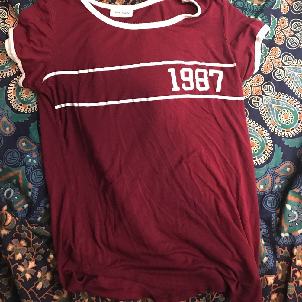 Maroon shirt