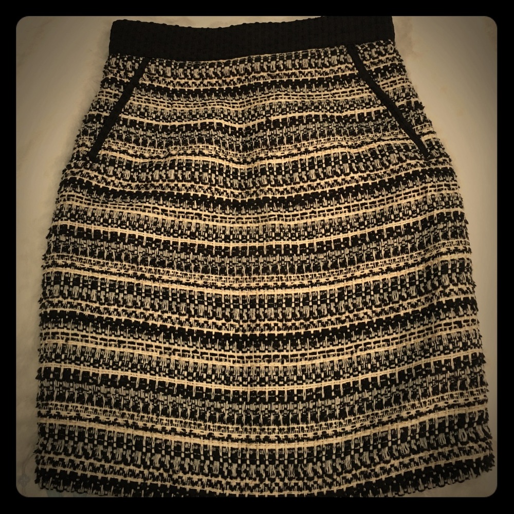 Black, white & gold mini skirt. New with tags. $10