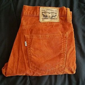 Levis orange corduroy pants