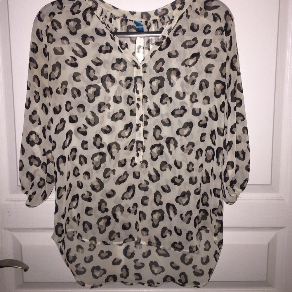 Leopard print blouse
