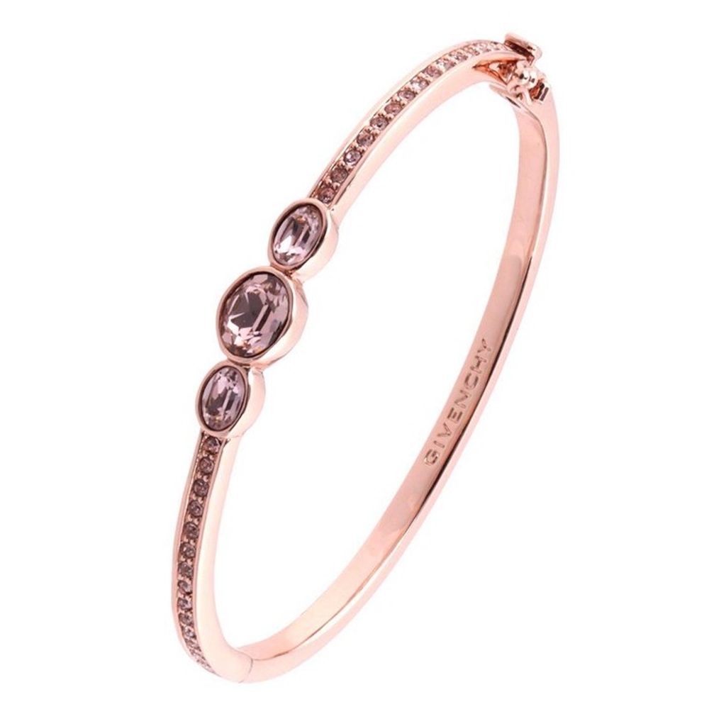 Givenchy Rose Gold Tone Crystal Bangle