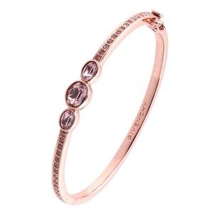 Givenchy Rose Gold Tone Crystal Bangle