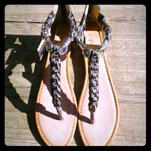 Palms leopard print sandals