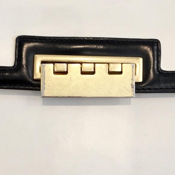 Zac Posen Large Trapeze Colorblock Handbag 💙🤍🖤 - Picture 4 of 8