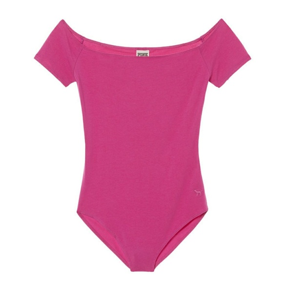 VS Pink Off the shoulder bodysuit - Picture 3 of 3