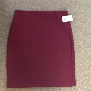Burgundy skirt