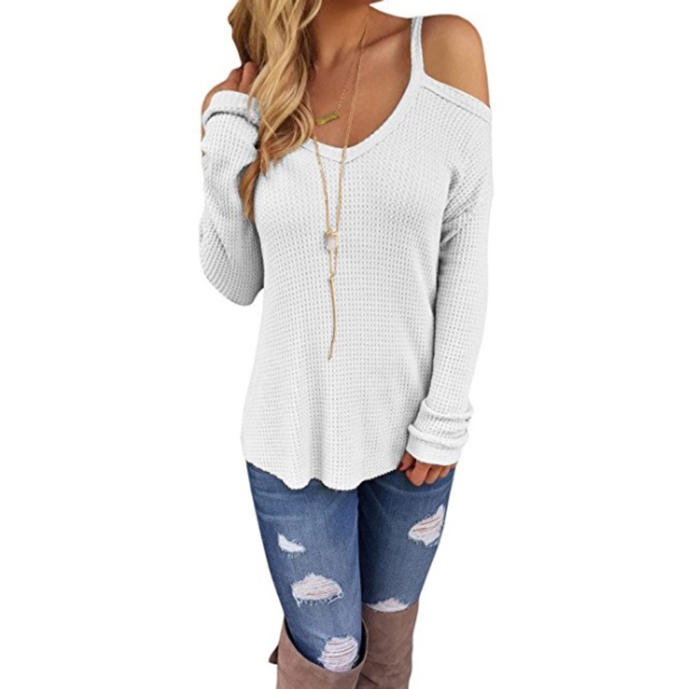Off shoulder sweater